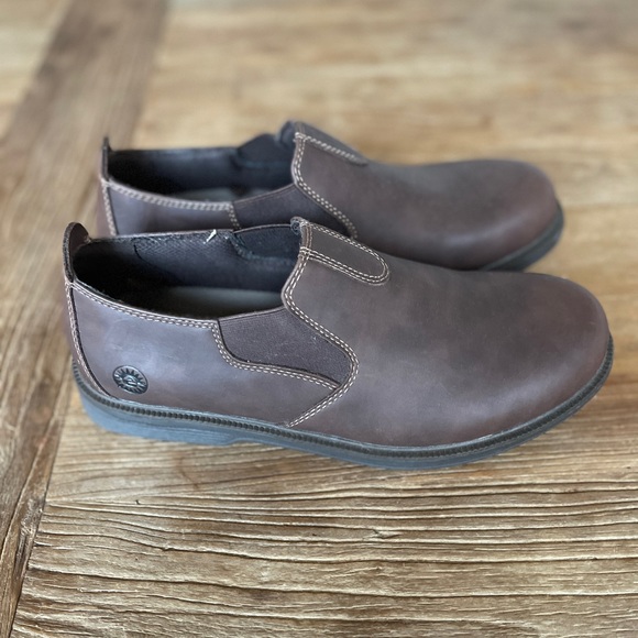 SOLD. Men's Size 10 Earth Spirit Slip On Shoe. Brown Leather. - Picture 3 of 5